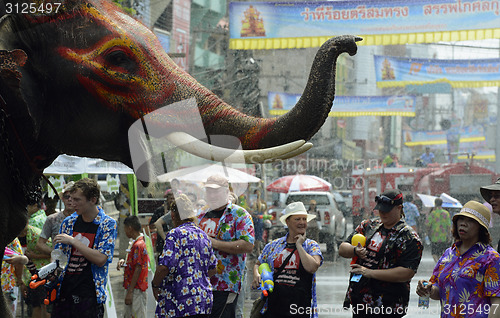 Image of ASIA THAILAND AYUTTHAYA SONGKRAN FESTIVAL