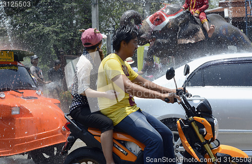 Image of ASIA THAILAND AYUTTHAYA SONGKRAN FESTIVAL