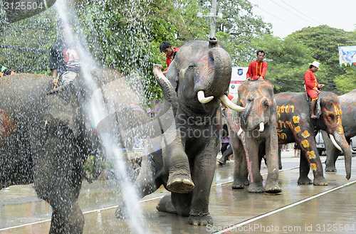 Image of ASIA THAILAND AYUTTHAYA SONGKRAN FESTIVAL