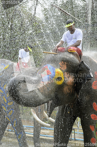 Image of ASIA THAILAND AYUTTHAYA SONGKRAN FESTIVAL