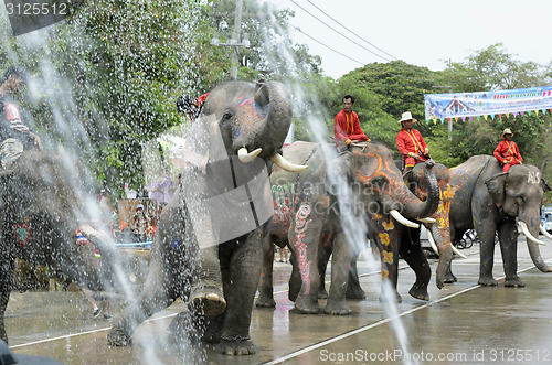 Image of ASIA THAILAND AYUTTHAYA SONGKRAN FESTIVAL