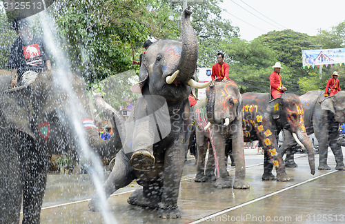 Image of ASIA THAILAND AYUTTHAYA SONGKRAN FESTIVAL