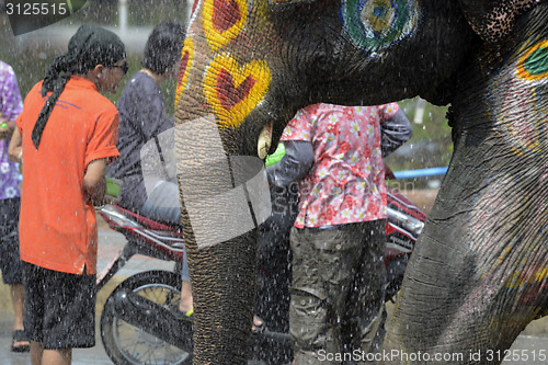 Image of ASIA THAILAND AYUTTHAYA SONGKRAN FESTIVAL