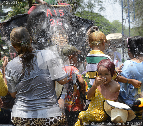 Image of ASIA THAILAND AYUTTHAYA SONGKRAN FESTIVAL