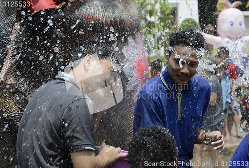 Image of ASIA THAILAND AYUTTHAYA SONGKRAN FESTIVAL