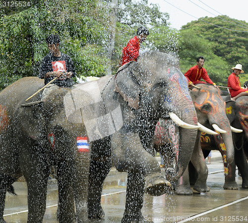 Image of ASIA THAILAND AYUTTHAYA SONGKRAN FESTIVAL