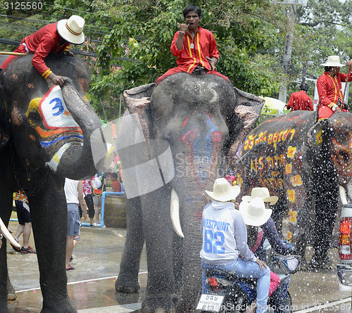 Image of ASIA THAILAND AYUTTHAYA SONGKRAN FESTIVAL