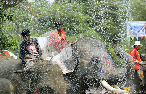 Image of ASIA THAILAND AYUTTHAYA SONGKRAN FESTIVAL