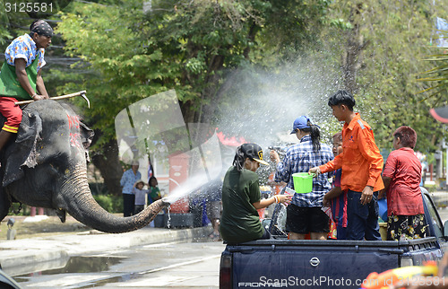 Image of ASIA THAILAND AYUTTHAYA SONGKRAN FESTIVAL