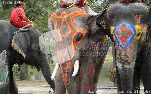 Image of ASIA THAILAND AYUTTHAYA SONGKRAN FESTIVAL