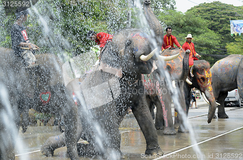 Image of ASIA THAILAND AYUTTHAYA SONGKRAN FESTIVAL