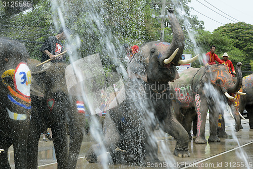 Image of ASIA THAILAND AYUTTHAYA SONGKRAN FESTIVAL