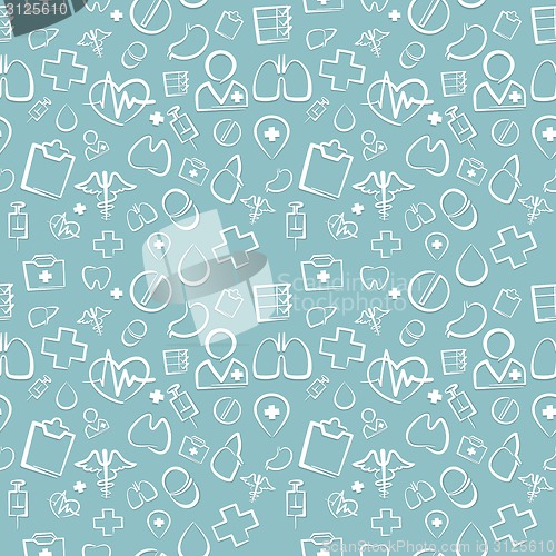 Image of Green Medical Seamless Pattern