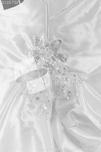 Image of Beautiful wedding dress detail