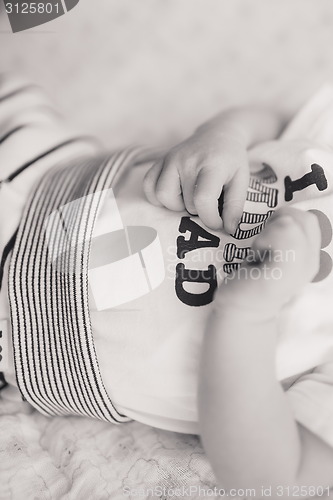 Image of Newborn little baby sleeping