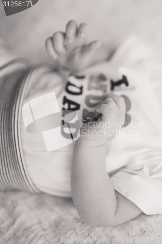 Image of Newborn little baby sleeping