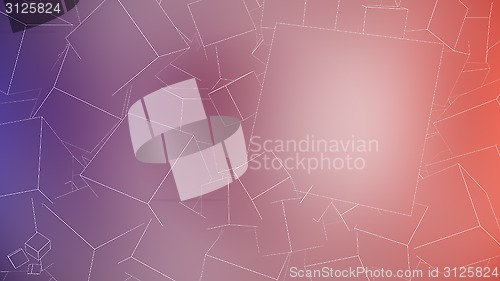 Image of Outline Cubes Background