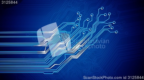 Image of Signals of Circuit Board.