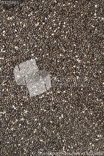Image of Chia seeds (the background)