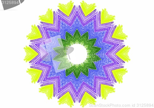 Image of Abstract bright color shape