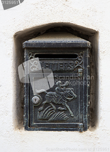 Image of Black Vintage Letterbox