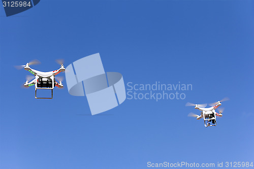 Image of Two Drone is flying 