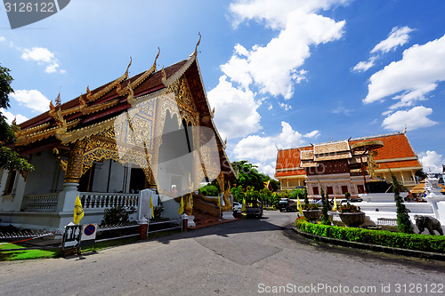 Image of Old wooden church of Wat Lok Molee Chiang mai 