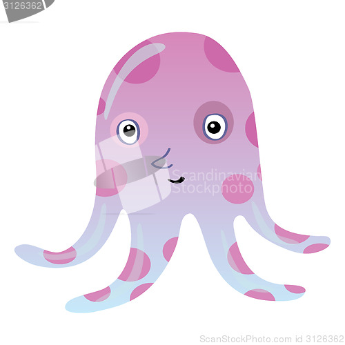 Image of Funny cartoon octopus