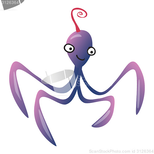 Image of Funny cartoon octopus