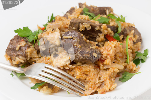 Image of Armenian liver pilaf