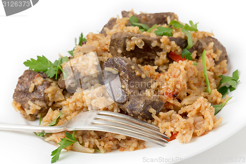 Image of Armenian liver pilaf