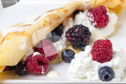 Image of Crepe with berry fruits
