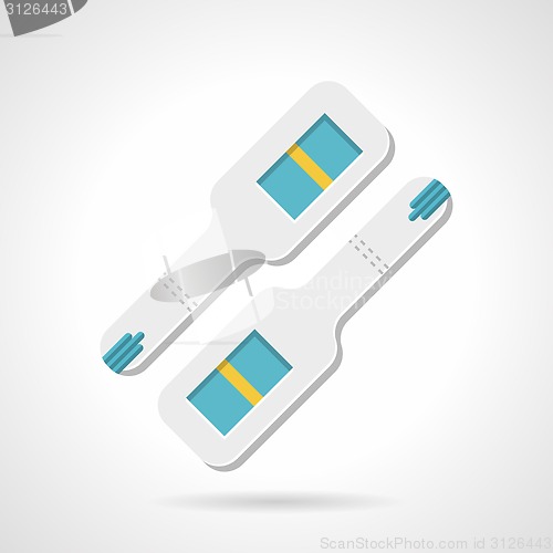 Image of Negative pregnancy test flat vector icon