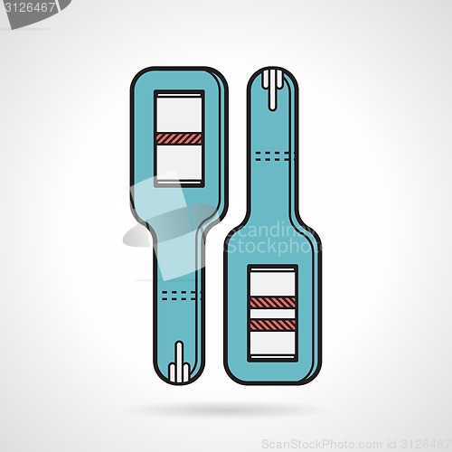 Image of Flat design pregnancy stick icon