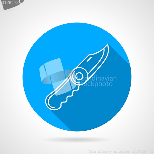 Image of Blue vector icon for pocket knife