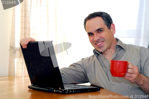 Image of Man with laptop