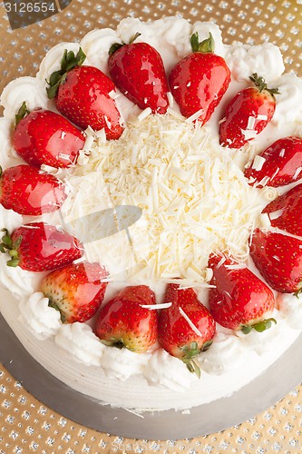 Image of Cake with Strawberries