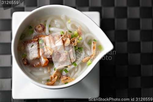 Image of Thai Noodle Soup with Crispy Pork