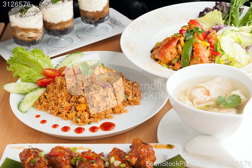 Image of Variety of Thai Food Dishes