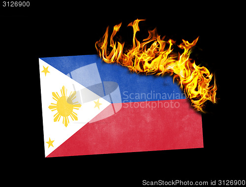 Image of Flag burning - Philippines