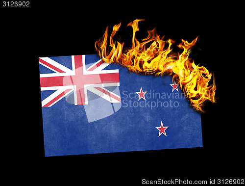 Image of Flag burning - New Zealand