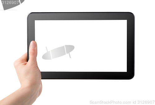 Image of Tablet in hand