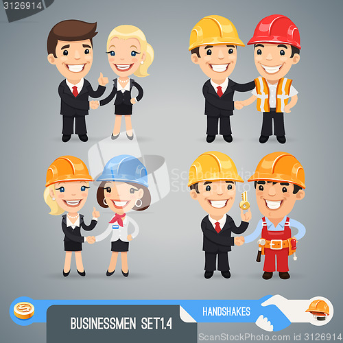 Image of Businessmans Cartoon Characters Set1.4