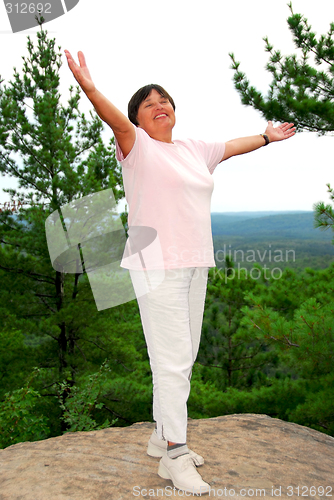 Image of Carefree woman
