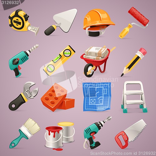 Image of Construction Icons Set1.1