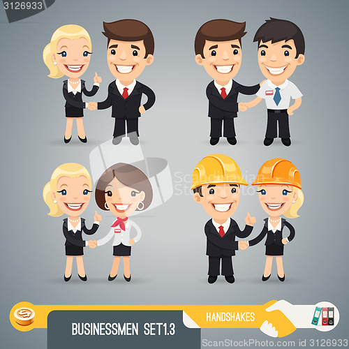 Image of Businessmans Cartoon Characters Set1.3