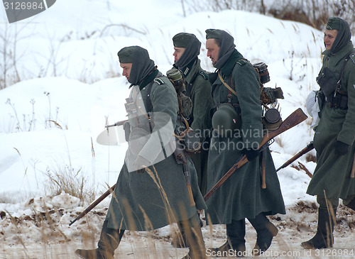 Image of German soldier walking