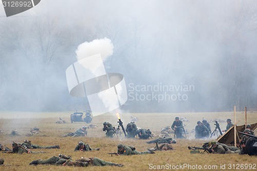 Image of Grenade launcher shooting