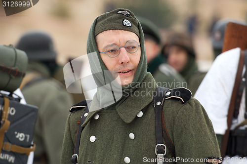 Image of German soldier in glasses