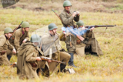 Image of Grenade launcher shooting